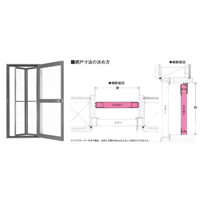 セイキ販売 中折れ網戸 Nh 175bの通販 ホームセンターナフコ 公式通販
