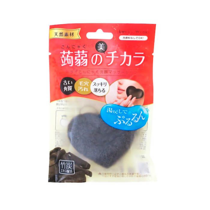 ドライ蒟蒻洗顔マッサージパフ 竹炭 Pfd400 ホームセンターナフコの公式オンラインストア