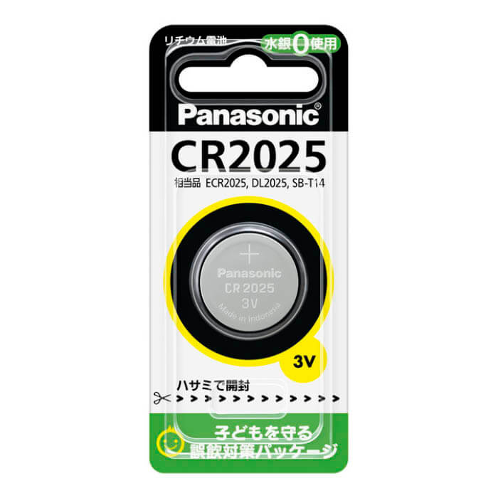 Panasonic (パナソニック) リチウムコイン電池 CR2025P