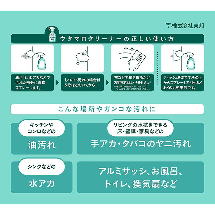 ウタマロ ウタマロクリーナー 400mlの通販 ホームセンターナフコ 公式通販