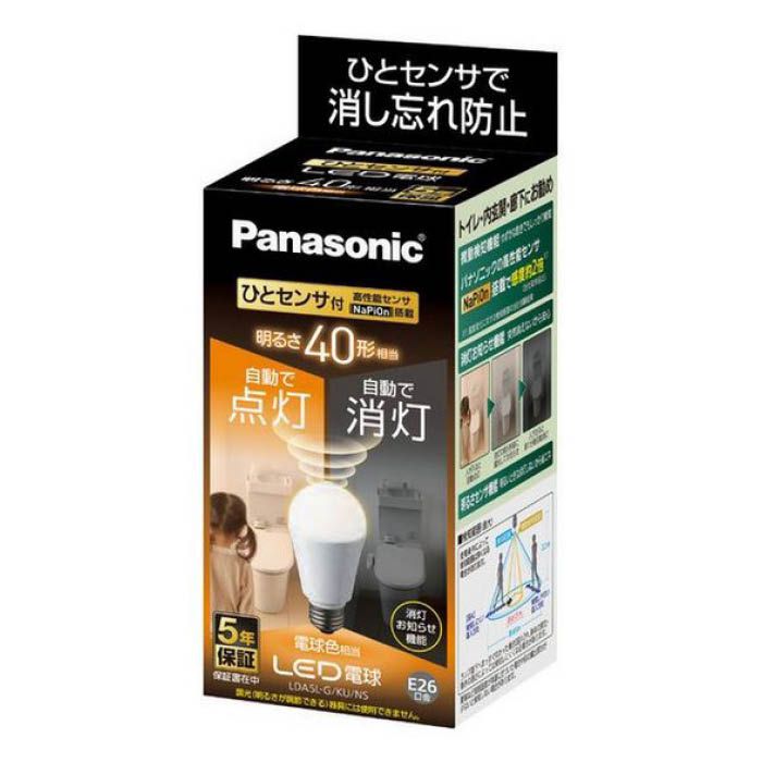 Panasonic (パナソニック) LED電球ひとセンサ40W電球色 LDA5LGKUNS
