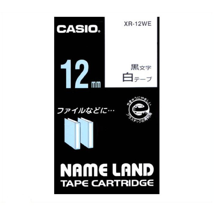 CASIO ネームランドテープ XR-12WE