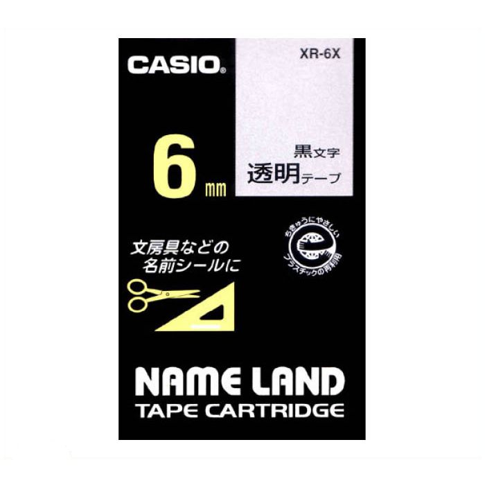 CASIO ネームランドテープ XR-6X