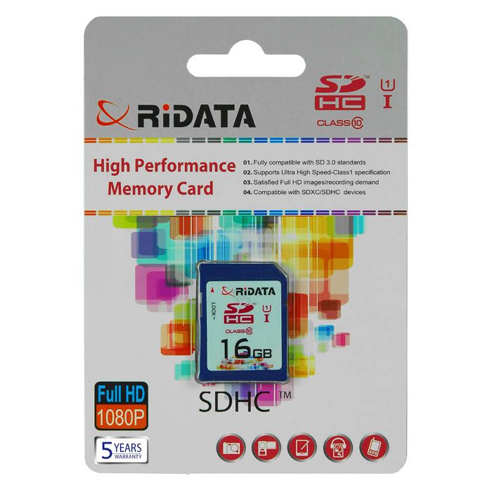 RiDATA 16GB UHS-I対応SDHCカード SDHC16GB CLASS10 UHSI