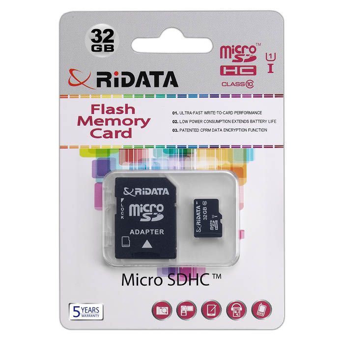 RiDATA 32GB UHS-I対応マイクロSDHCカード microSDHC32GB CLASS10 UHSI