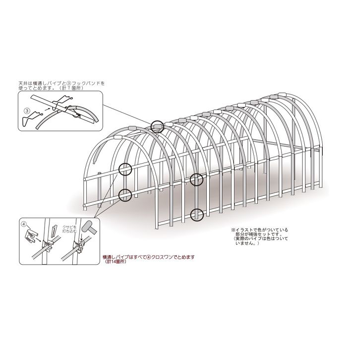 南榮工業 パイプ車庫 補強セット 3056u用 ホームセンターナフコの公式オンラインストア