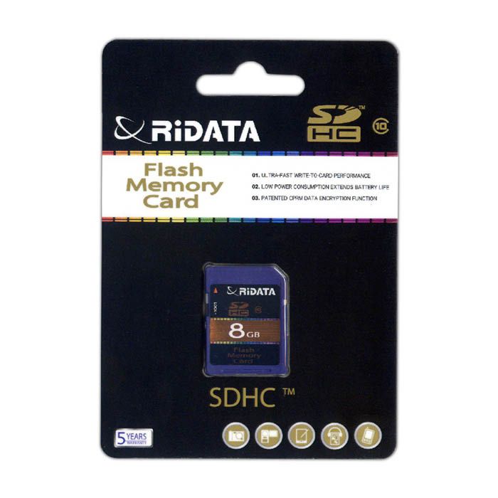 RiDATA SDHCカード 8GB CL10