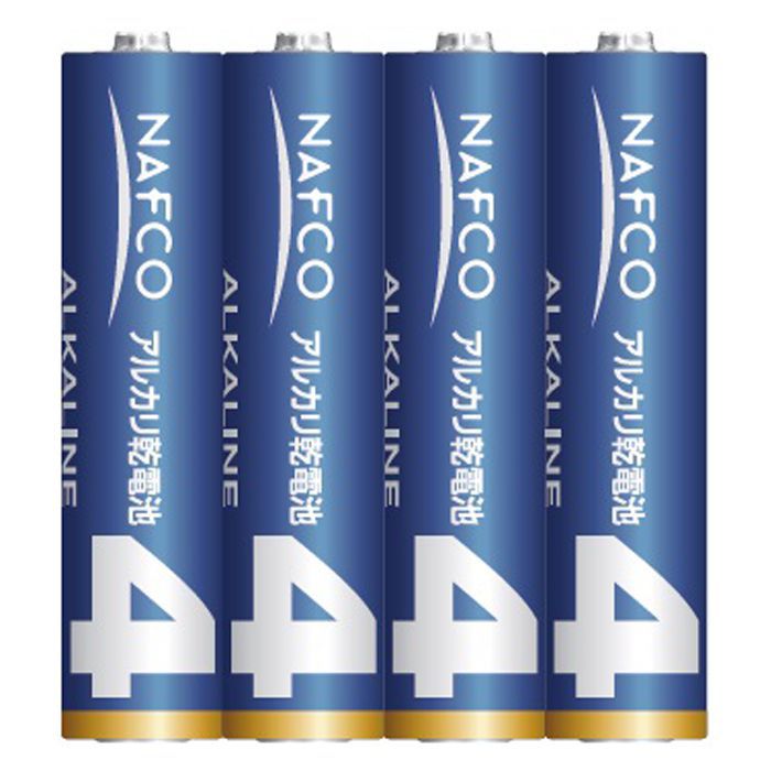 三菱電機 NAFCOアルカリ乾電池単4×4P LR03NF/4S