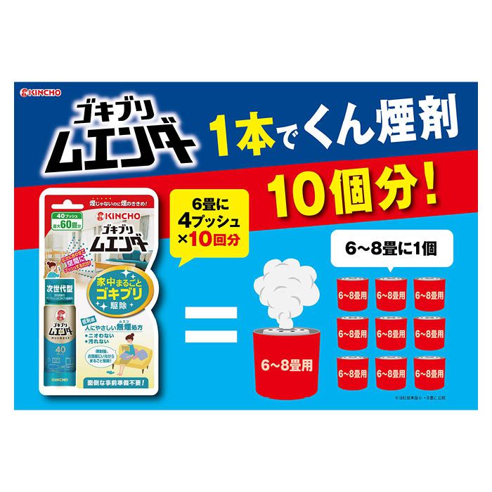 金鳥 ゴキブリムエンダー 40プッシュ mlの通販 ホームセンターナフコ 公式通販