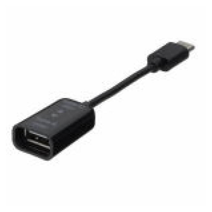 ナカバヤシ Digio2 USB2.0/A-C変換ケーブル/10cm/ブラック ZUH-CAR201BK