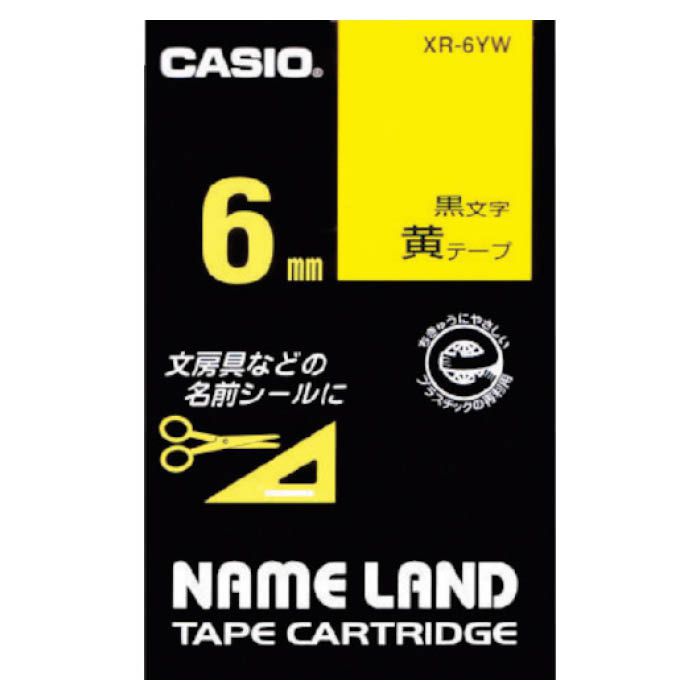 (T)カシオ ネームランド用テープカートリッジ　粘着タイプ　6mm XR6YW