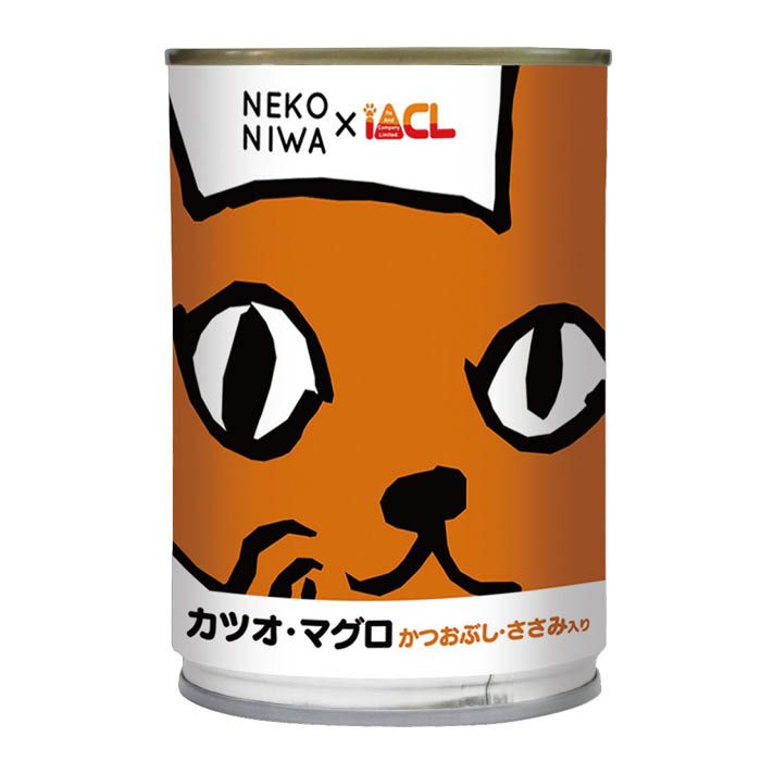 猫庭缶　カツオ・マグロ　400g かつおぶし・ささみ