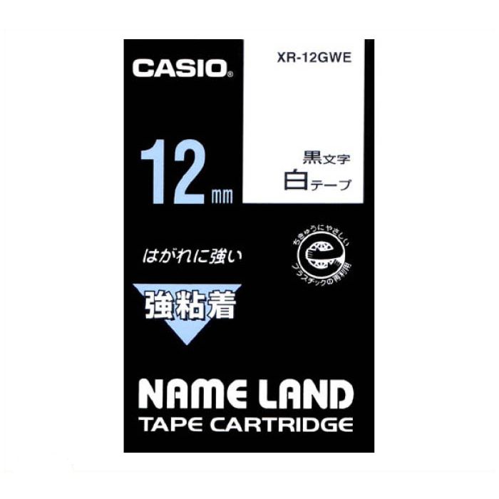 CASIO ネームランドテープ XR-12GWE