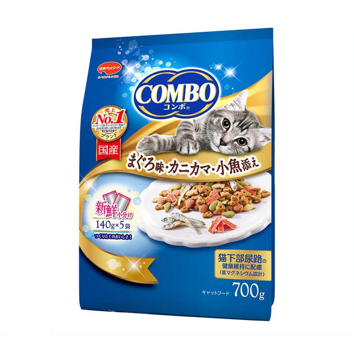 日本ペットフード コンボ　キャット　まぐろ味・カニカマ・小魚添え 700g
