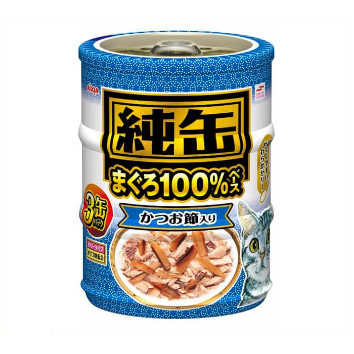 アイシア 純缶ミニ3P　かつお節入り 65g×3缶