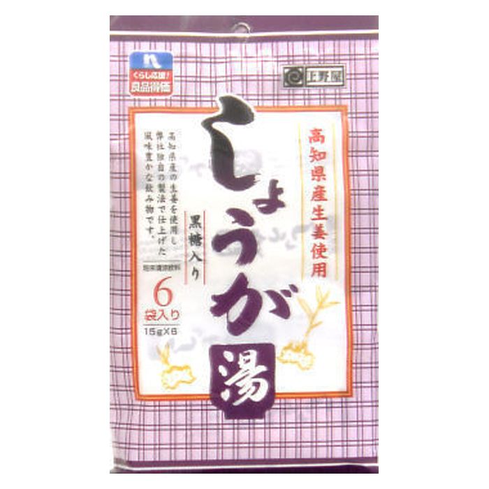 風邪対策 上野屋本舗 N しょうが湯 15g 6袋入り ホームセンターナフコの公式オンラインストア